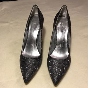 Nine West Black Glitter Pumps